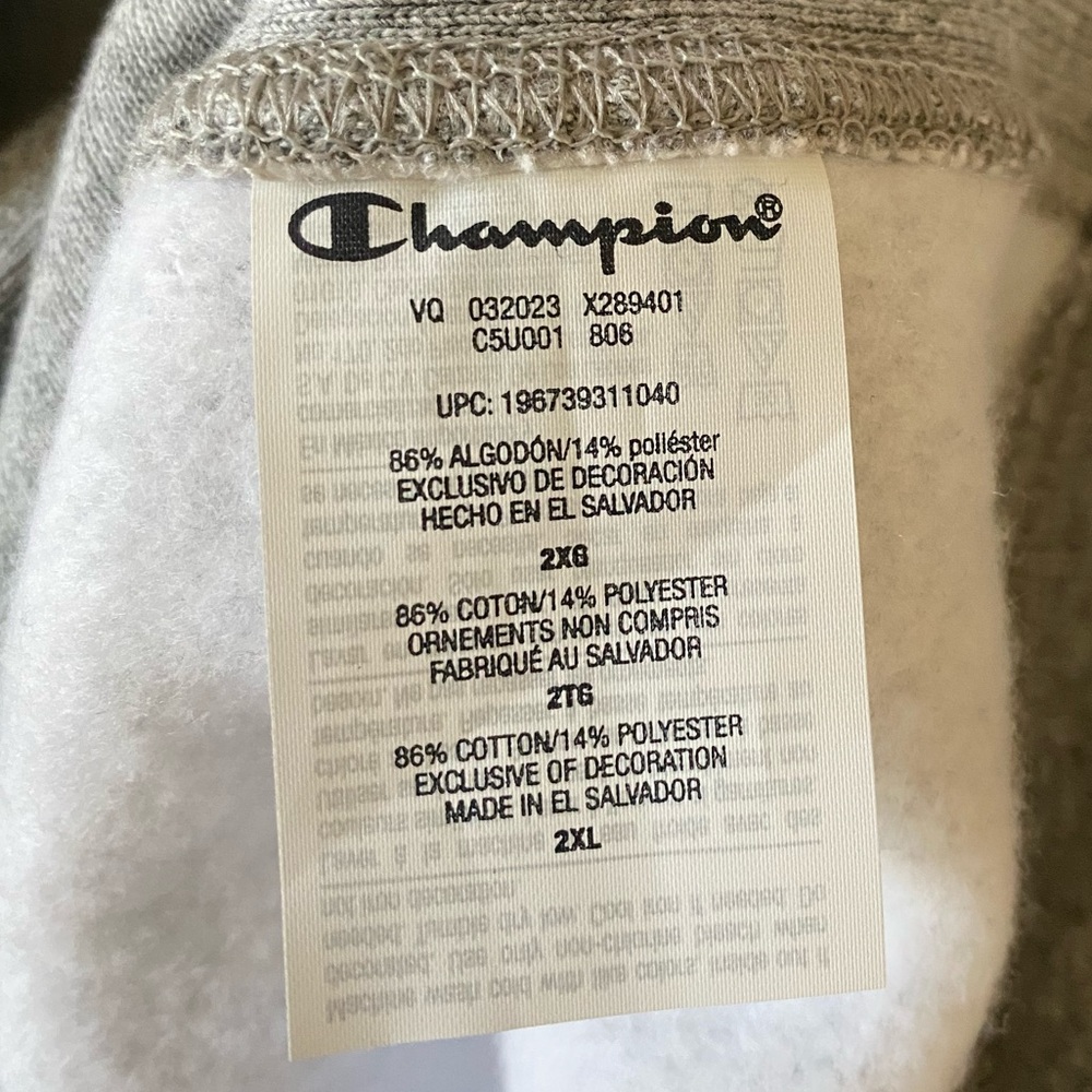 NEW Champion Reverse Weave Men’s Crew Neck Sweatshirt Size 2XL S1049. - Picture 11 of 12